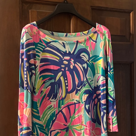 Lilly Pulitzer Dresses & Skirts - Lilly Pulitzer Multicolor Tropical Print Dress